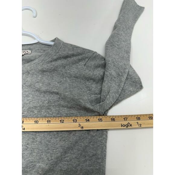 Merona Womens Sweater Size XS Gray Long Sleeve Button Up Lightweight - Picture 7 of 10